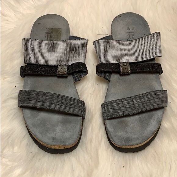 Naot Brenda Gray/Black Fashion Slides Size 40/9 - Picture 3 of 8